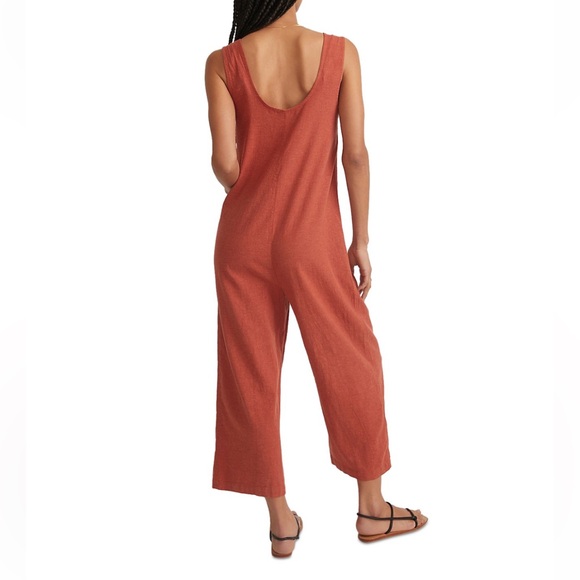 Marine Layer Sydney Button Front Jumpsuit - S - Picture 3 of 10